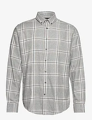 Bruun & Stengade - BS Norman Casual Modern Fit Shirt - karierte hemden - light grey - 0