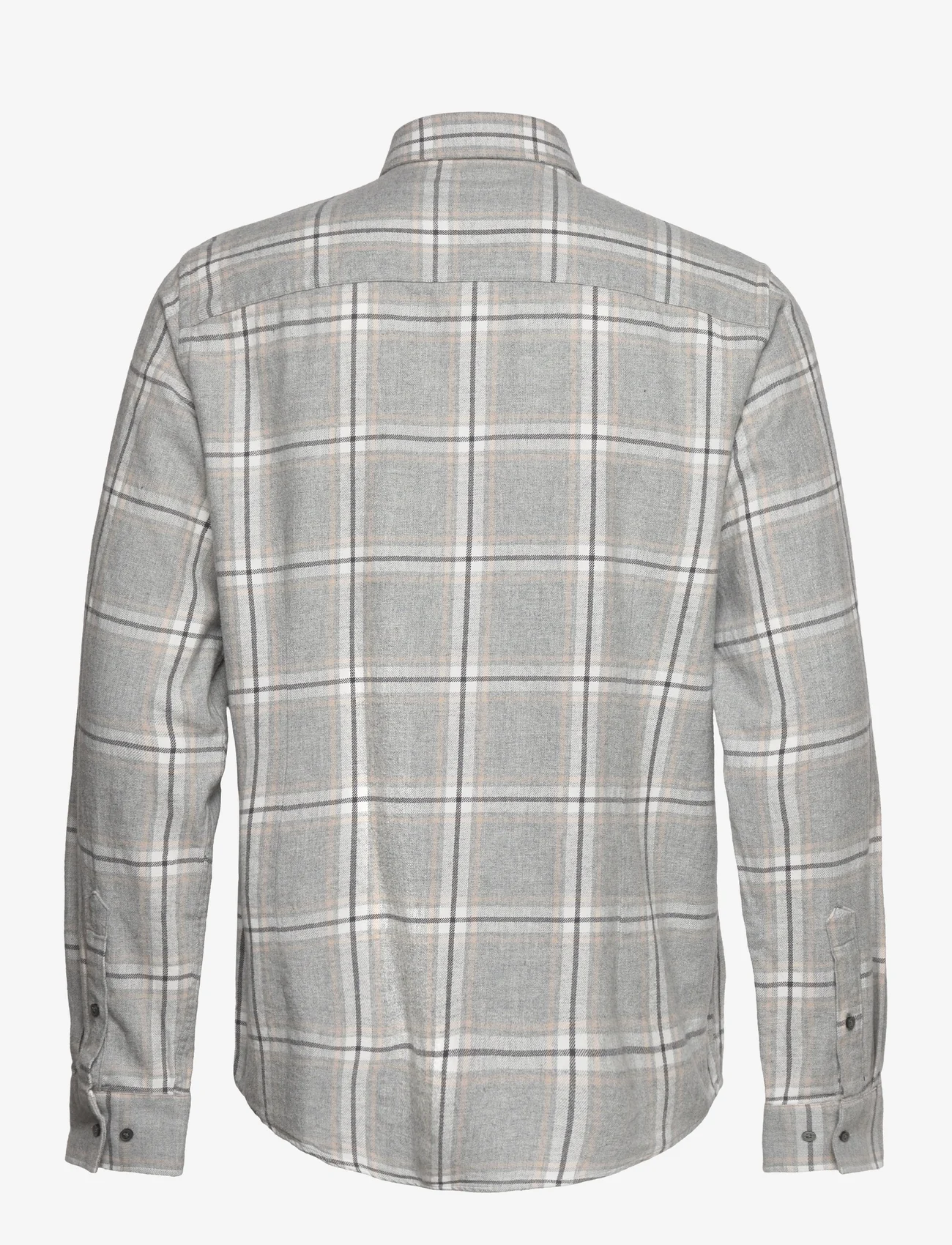 Bruun & Stengade - BS Norman Casual Modern Fit Shirt - karierte hemden - light grey - 1