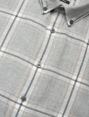 Bruun & Stengade - BS Norman Casual Modern Fit Shirt - karierte hemden - light grey - 3
