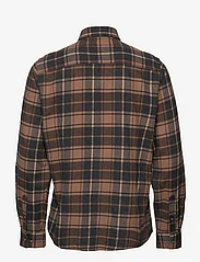 Bruun & Stengade - BS Sarazen Casual Modern Fit Shirt - rutiga skjortor - brown - 1