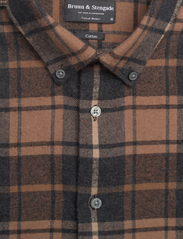 Bruun & Stengade - BS Sarazen Casual Modern Fit Shirt - rutiga skjortor - brown - 2