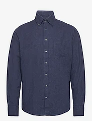 Bruun & Stengade - BS Cotton Casual Modern Fit Shirt - peruskauluspaidat - blue - 0