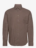 BS Cotton Casual Modern Fit Shirt - BROWN
