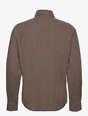 Bruun & Stengade - BS Cotton Casual Modern Fit Shirt - peruskauluspaidat - brown - 1