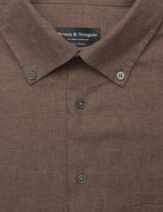 Bruun & Stengade - BS Cotton Casual Modern Fit Shirt - peruskauluspaidat - brown - 2