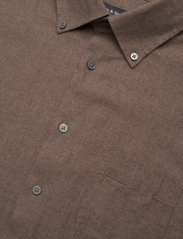 Bruun & Stengade - BS Cotton Casual Modern Fit Shirt - basic-hemden - brown - 3