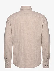 Bruun & Stengade - BS Cotton Casual Modern Fit Shirt - peruskauluspaidat - sand - 1