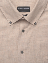 Bruun & Stengade - BS Cotton Casual Modern Fit Shirt - peruskauluspaidat - sand - 2