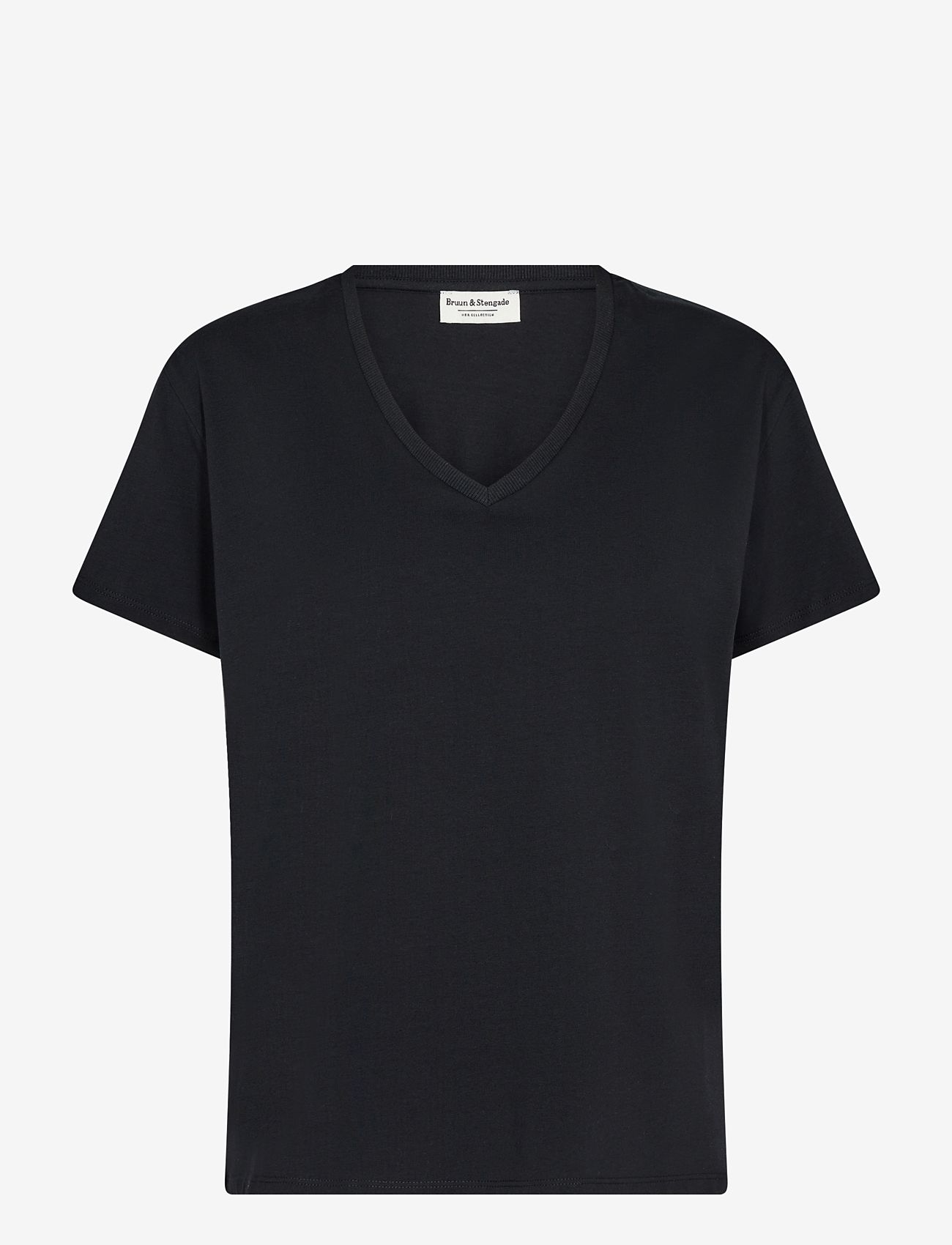 Bruun & Stengade - BS Adrianne Regular Fit T-Shirt - t-shirts - black - 0