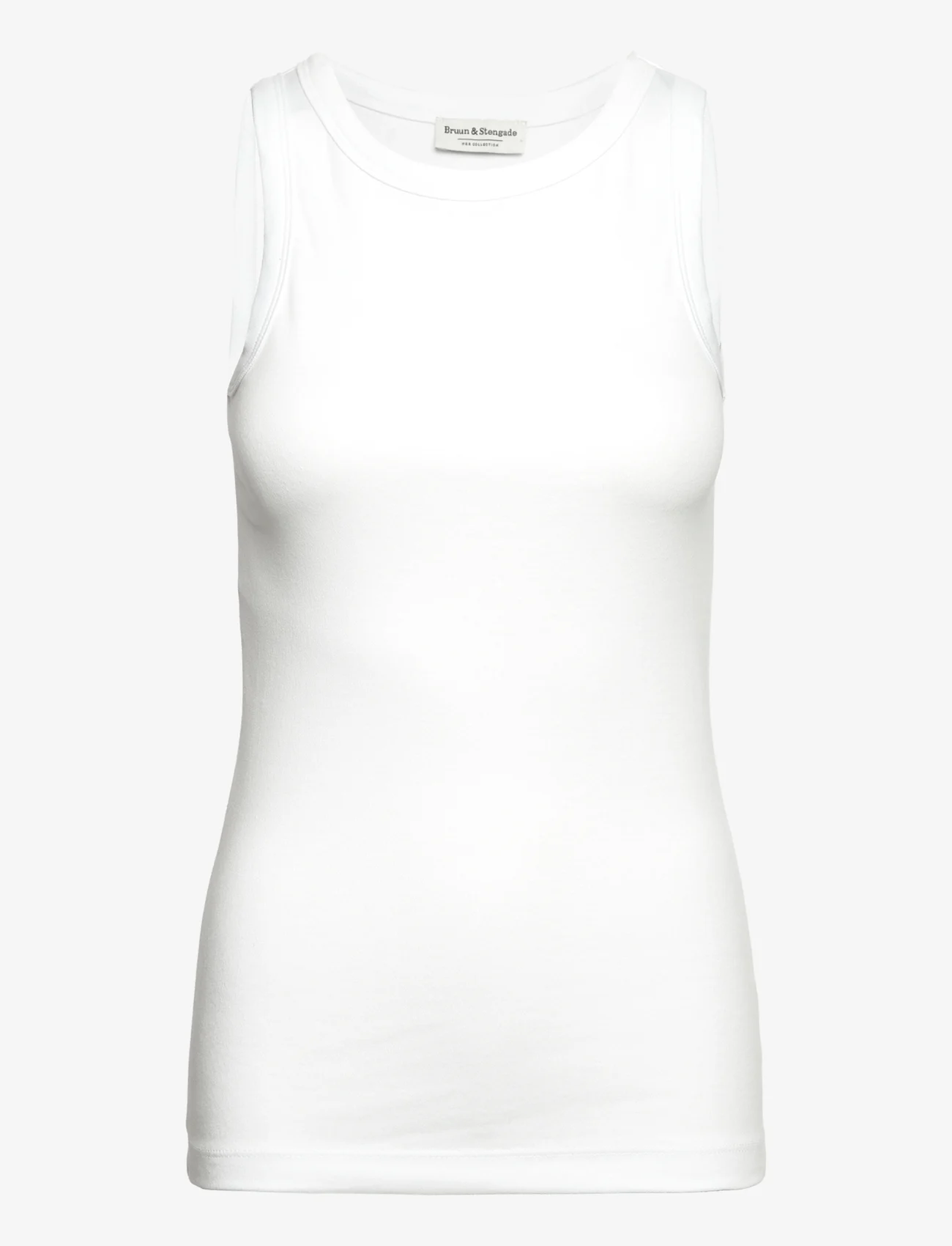 Bruun & Stengade - BS Elena Top - sleeveless tops - white - 0
