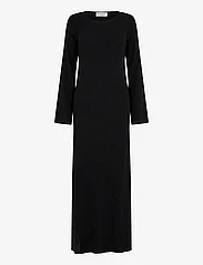 Bruun & Stengade - BS Blanche Regular Fit Dress - stickade klänningar - black - 0