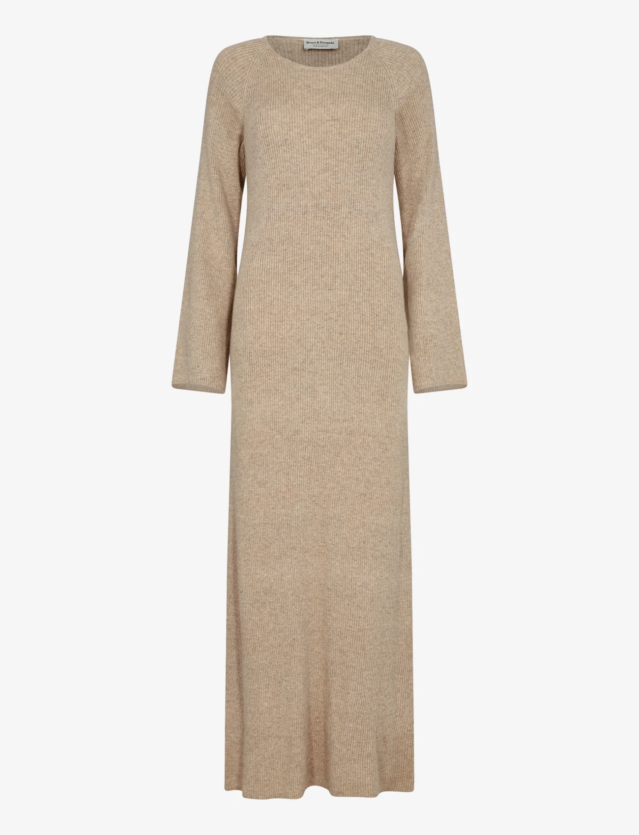 Bruun & Stengade - BS Blanche Regular Fit Dress - knitted dresses - sand - 0