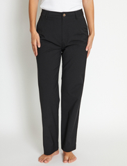 Bruun & Stengade - BS Liane Regular Fit Pants - straight leg trousers - black - 6