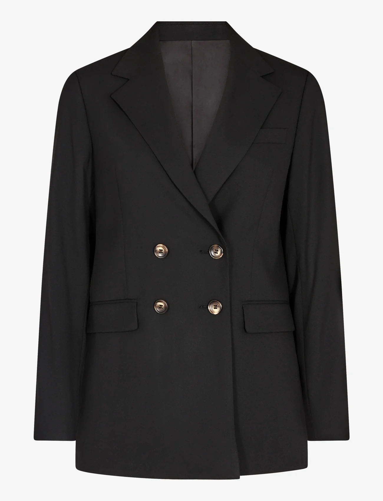 Bruun & Stengade - BS Agate Regular Fit Blazer - ballīšu apģērbs par outlet cenām - black - 0