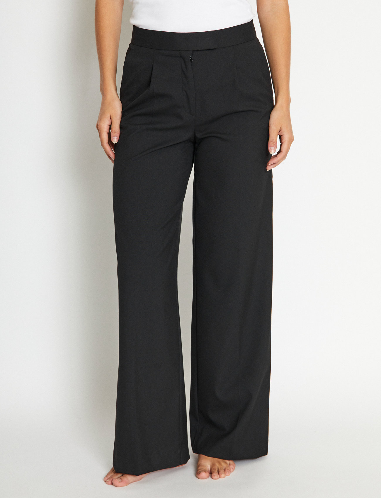 Bruun & Stengade - BS Berthe Suit Pants - lietišķā stila bikses - black - 1