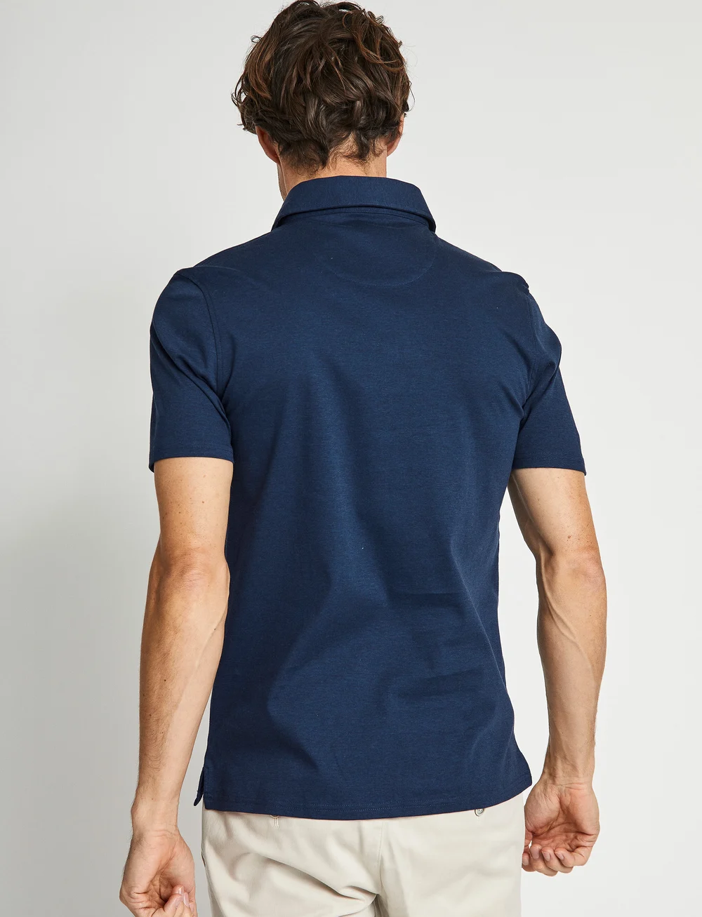 Bruun & Stengade - BS Cayo Regular Fit Polo Shirt - knitted polos - navy - 4