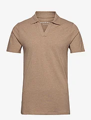 Bruun & Stengade - BS Rinom Regular Fit Polo Shirt - vīriešiem - brown - 0