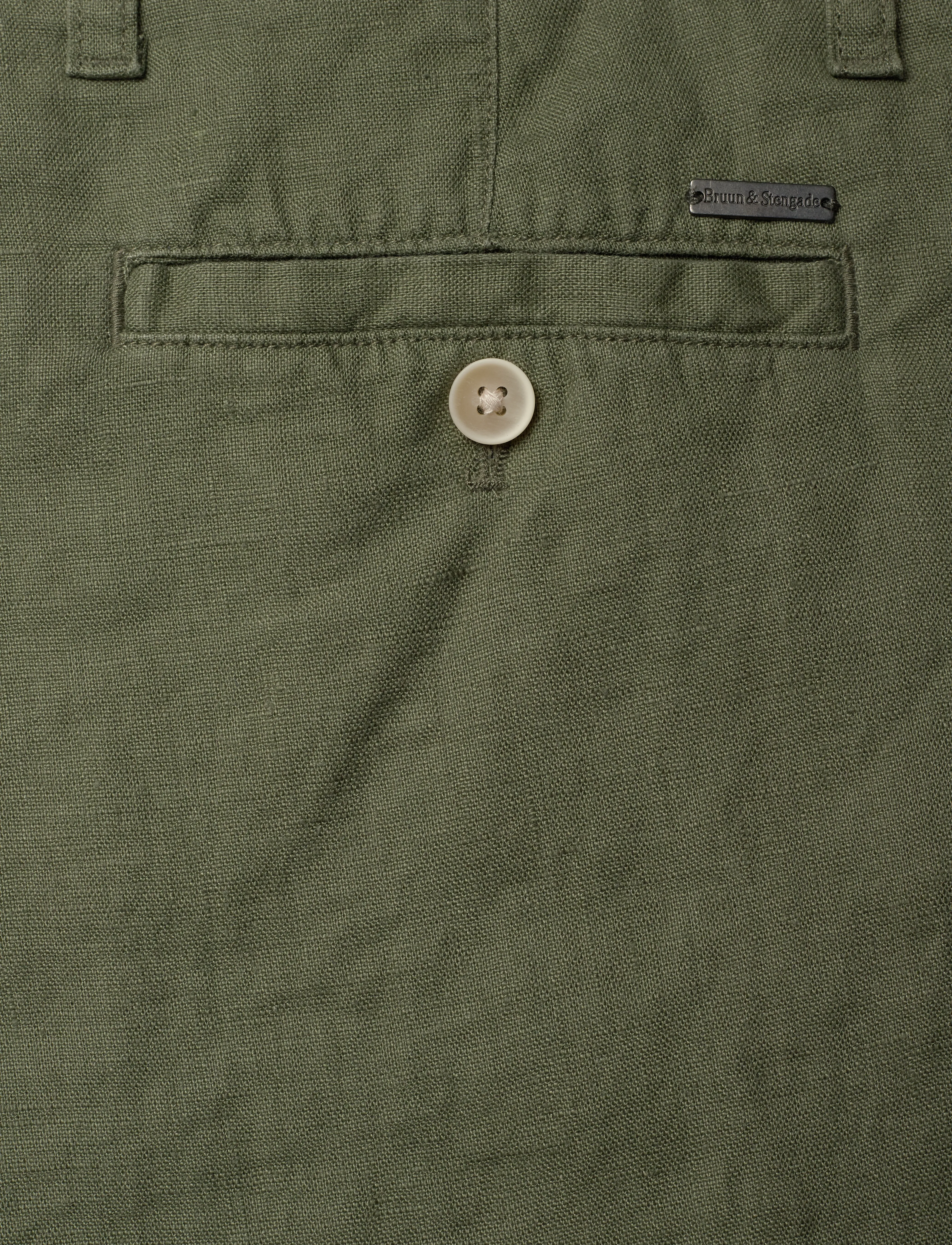Bruun & Stengade - BS Abel Regular Fit Shorts - mænd - army - 3