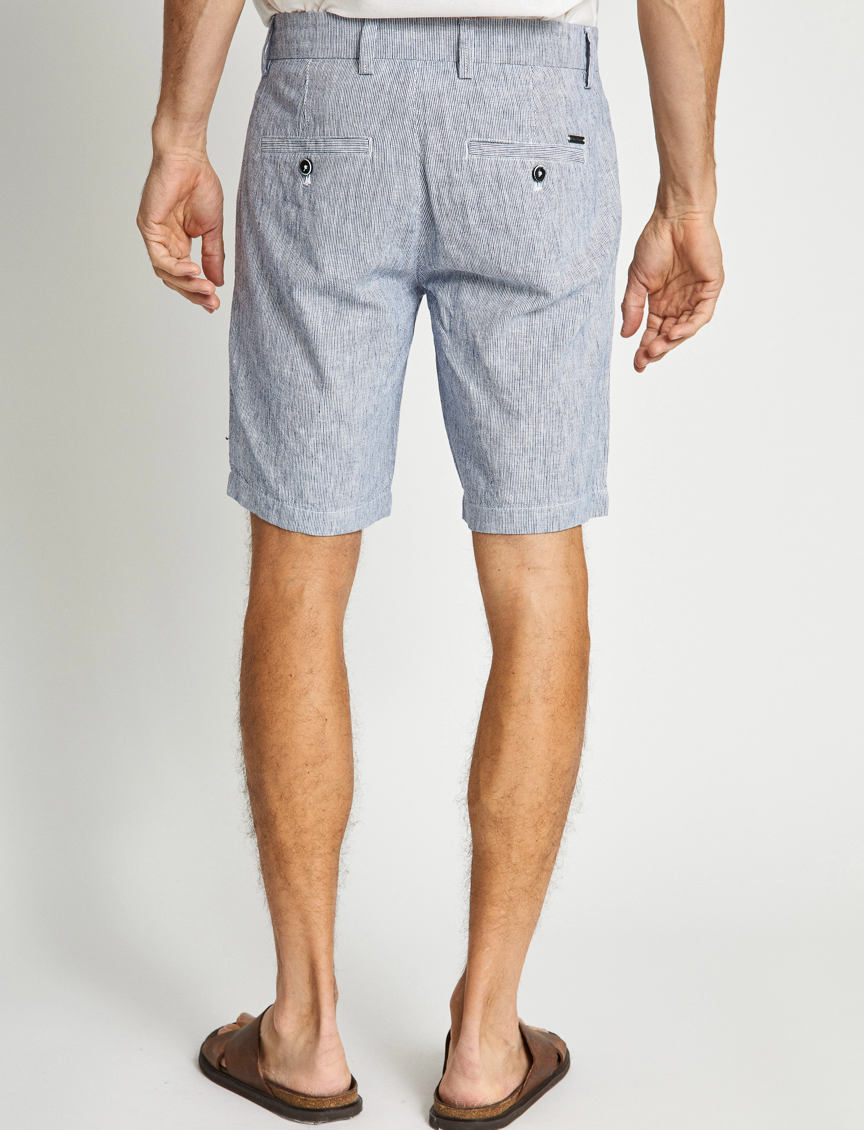 Bruun & Stengade - BS Buris Regular Fit Shorts - laveste priser - navy/white - 4