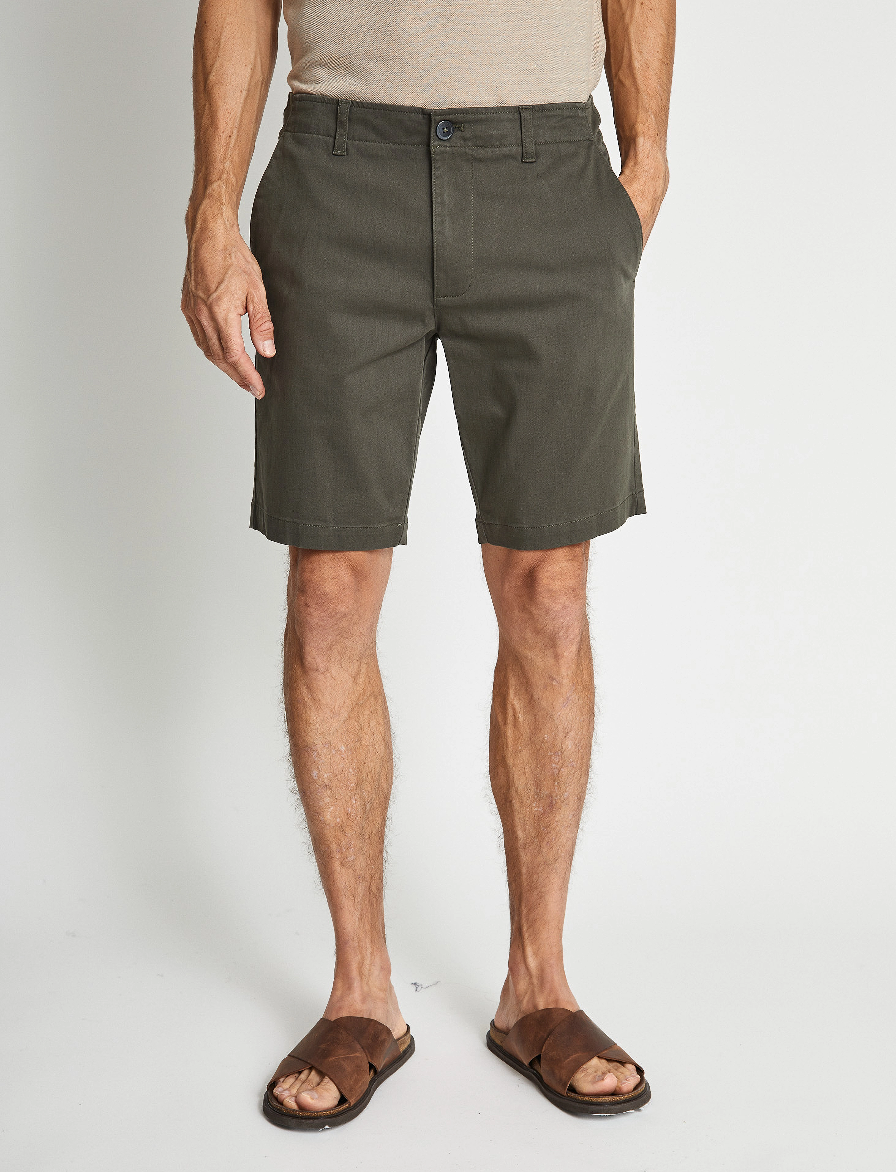 Bruun & Stengade - BS Gerhard Regular Fit Shorts - laveste priser - army - 3