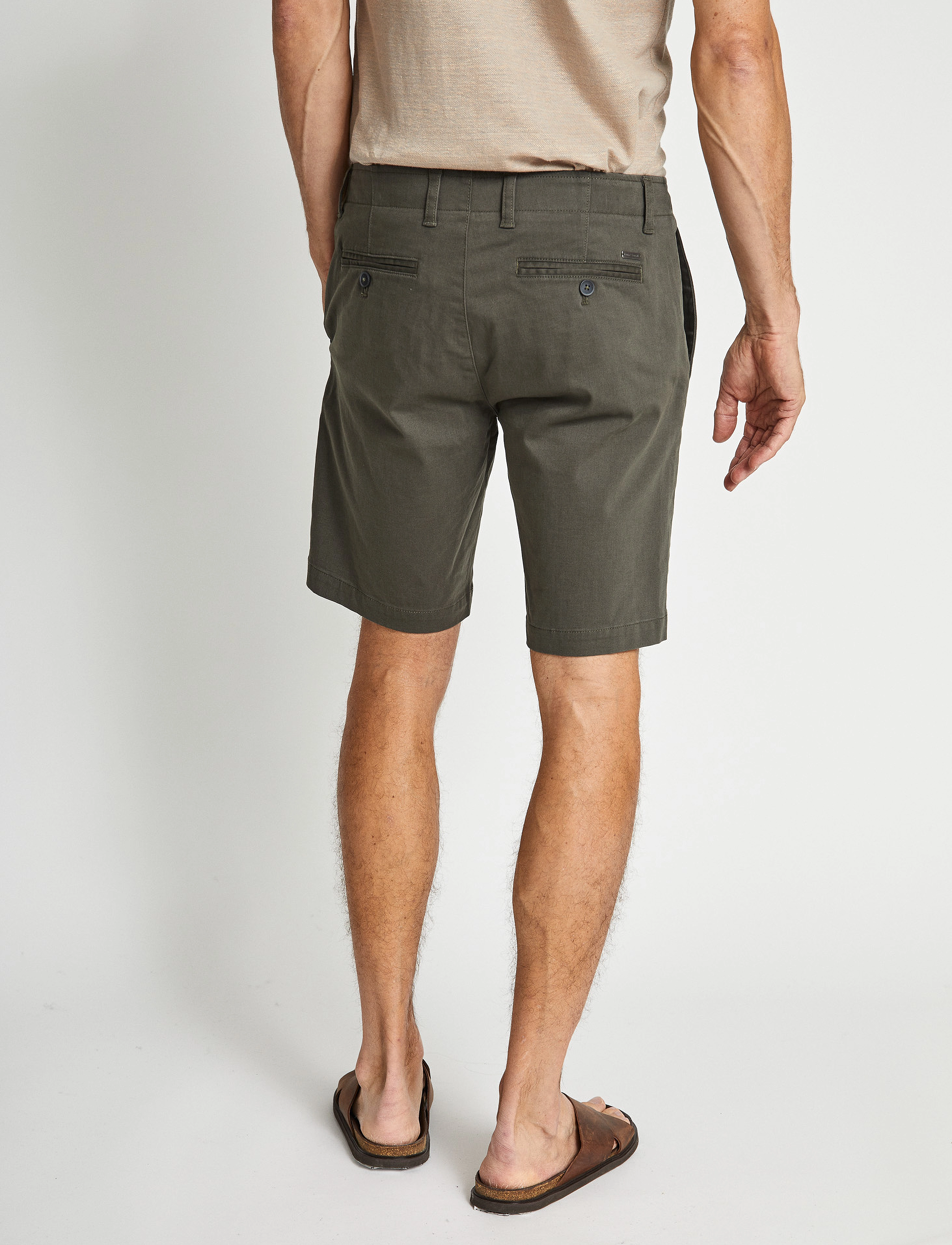 Bruun & Stengade - BS Gerhard Regular Fit Shorts - laveste priser - army - 4