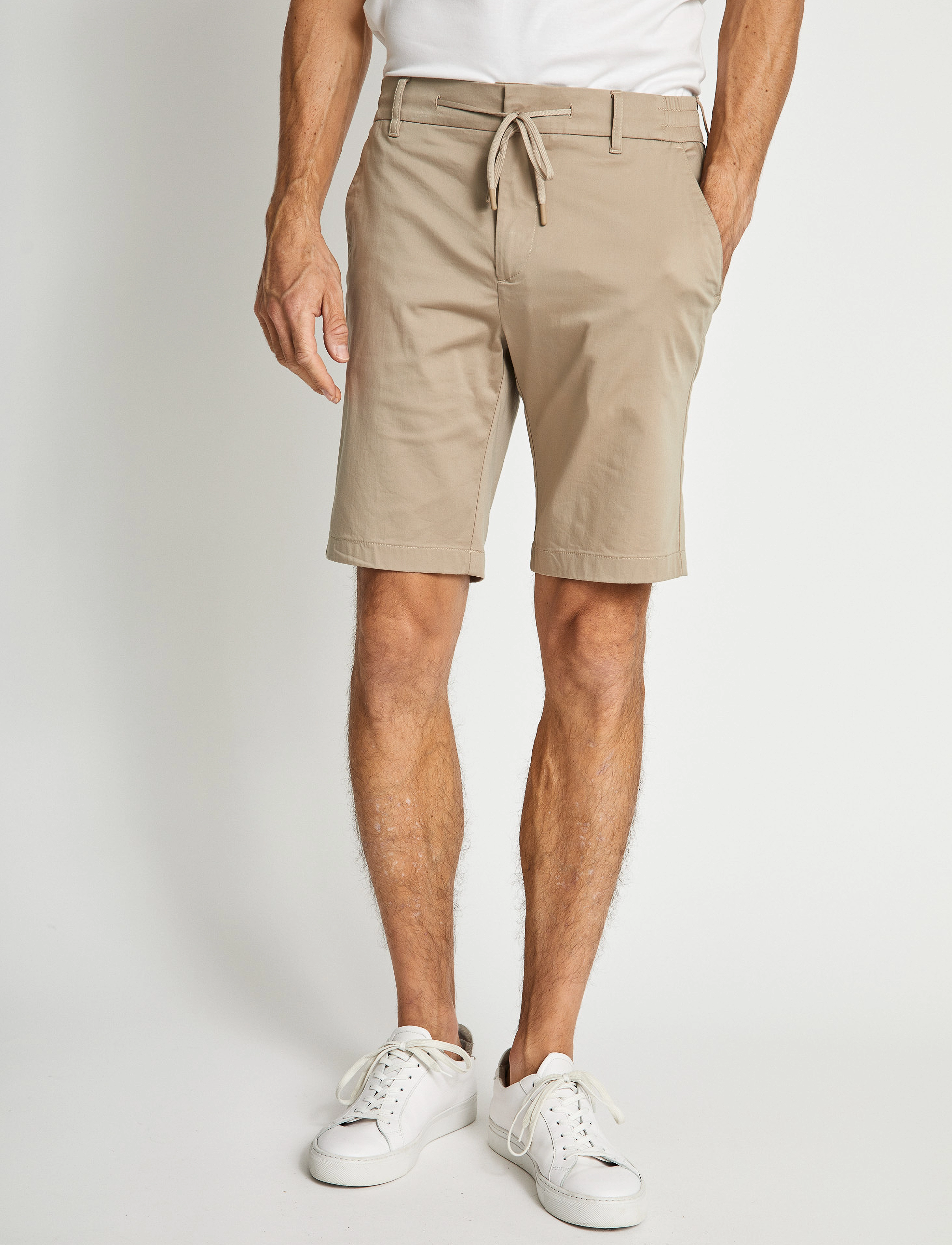 Bruun & Stengade - BS Edvard Regular Fit Shorts - lühikesed vabaajapüksid - beige - 3