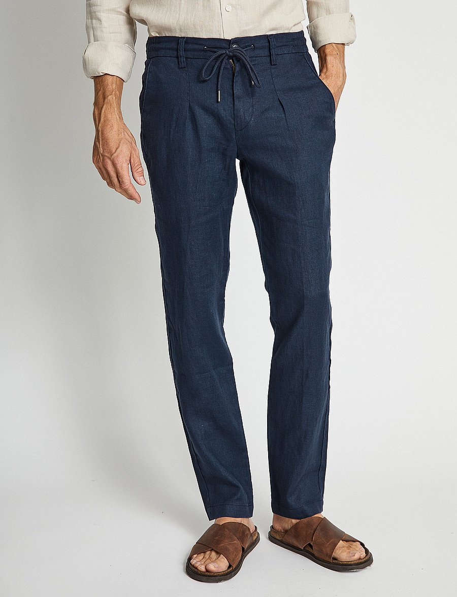 Bruun & Stengade - BS Louis Slim Fit Chinos - navy - 0