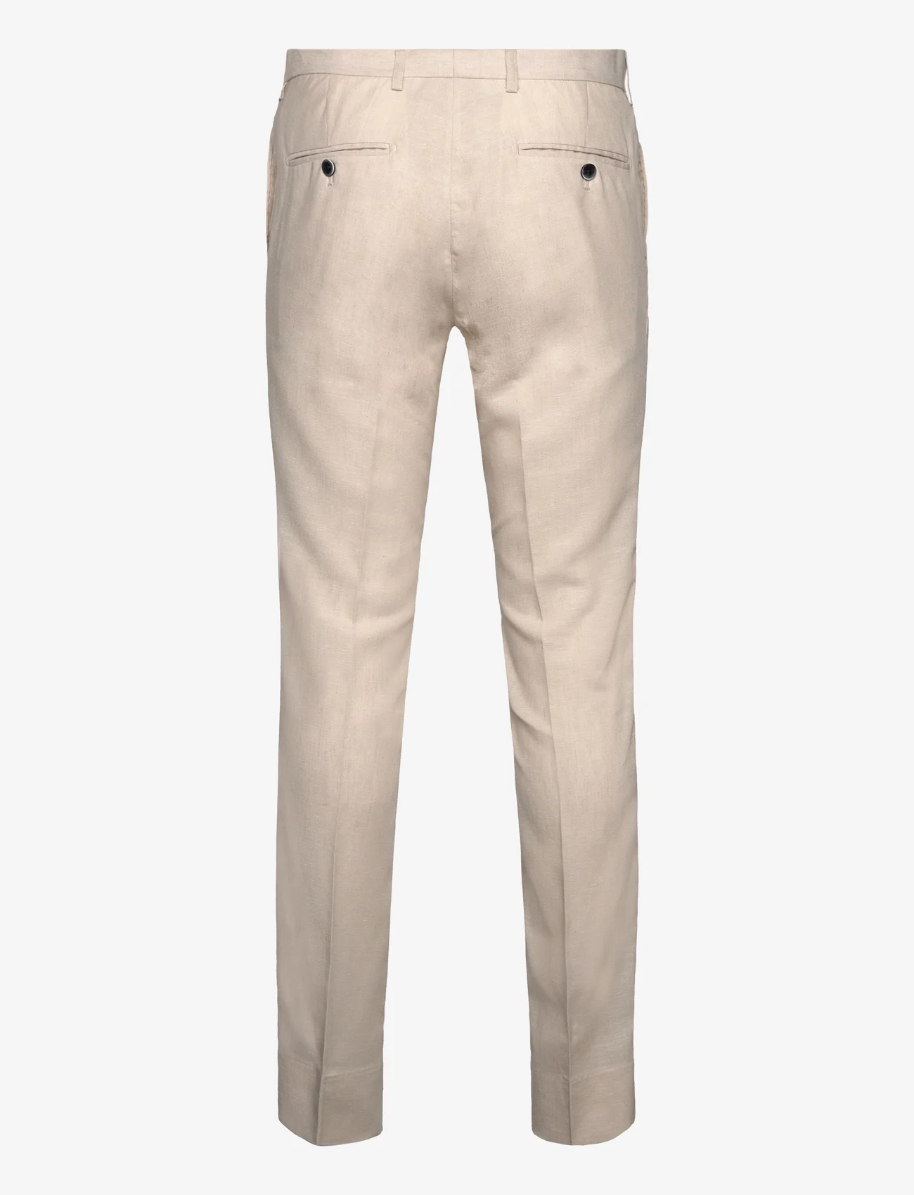 Bruun & Stengade - BS Pollino Classic Fit Suit Pants - linnebyxor - beige - 1