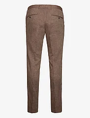 Bruun & Stengade - BS Pollino Classic Fit Suit Pants - linen trousers - brown - 1