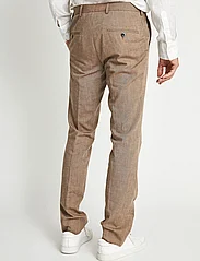 Bruun & Stengade - BS Pollino Classic Fit Suit Pants - hørbukser - brown - 3