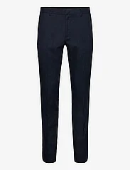 Bruun & Stengade - BS Pollino Classic Fit Suit Pants - pellavahousut - navy - 0