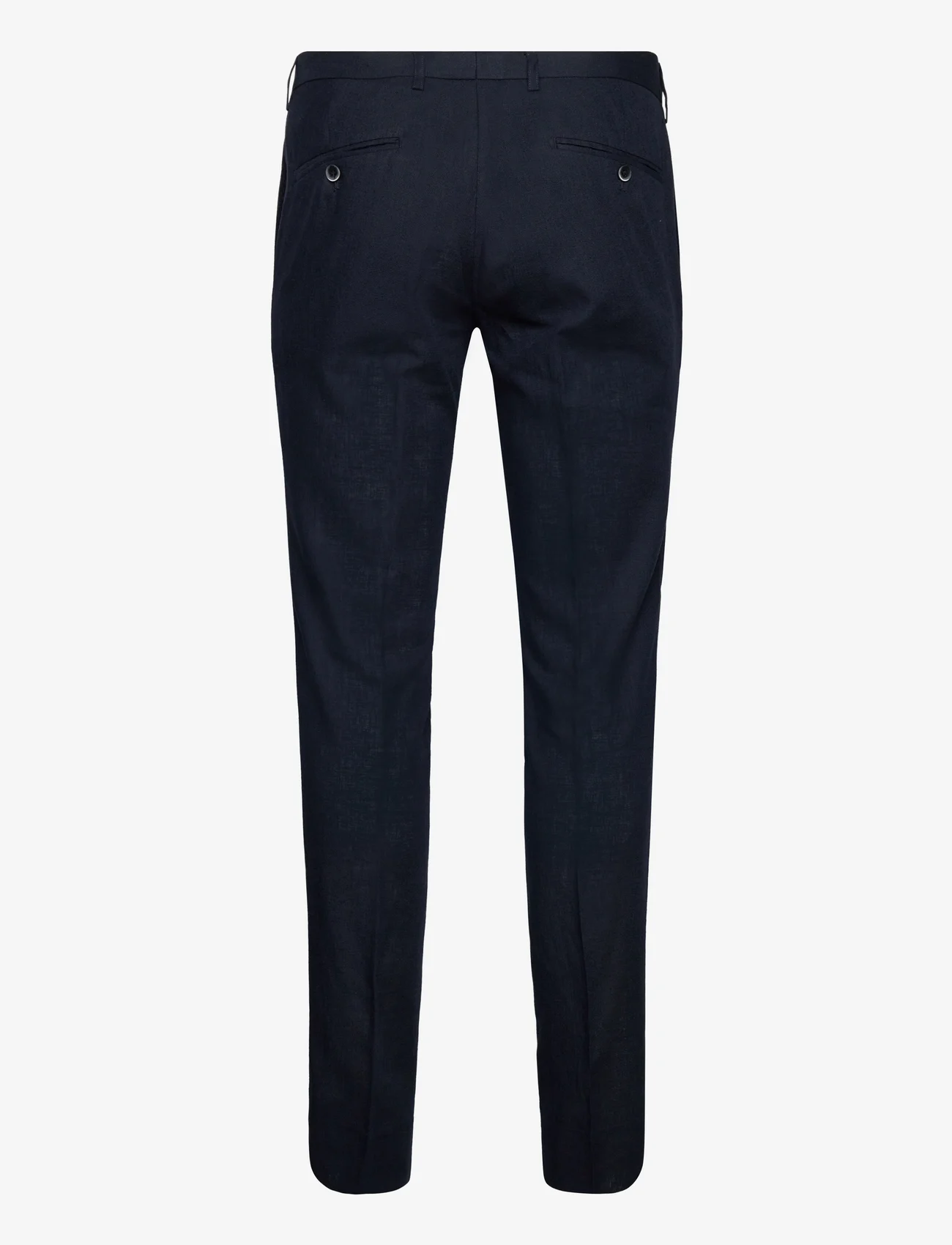 Bruun & Stengade - BS Pollino Classic Fit Suit Pants - linen trousers - navy - 1