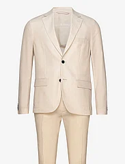Bruun & Stengade - BS Pollino Classic Fit Suit Set - dobbeltkneppede dresser - beige - 0