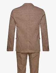 Bruun & Stengade - BS Pollino Classic Fit Suit Set - kahe rinnatisega ülikonnad - brown - 1