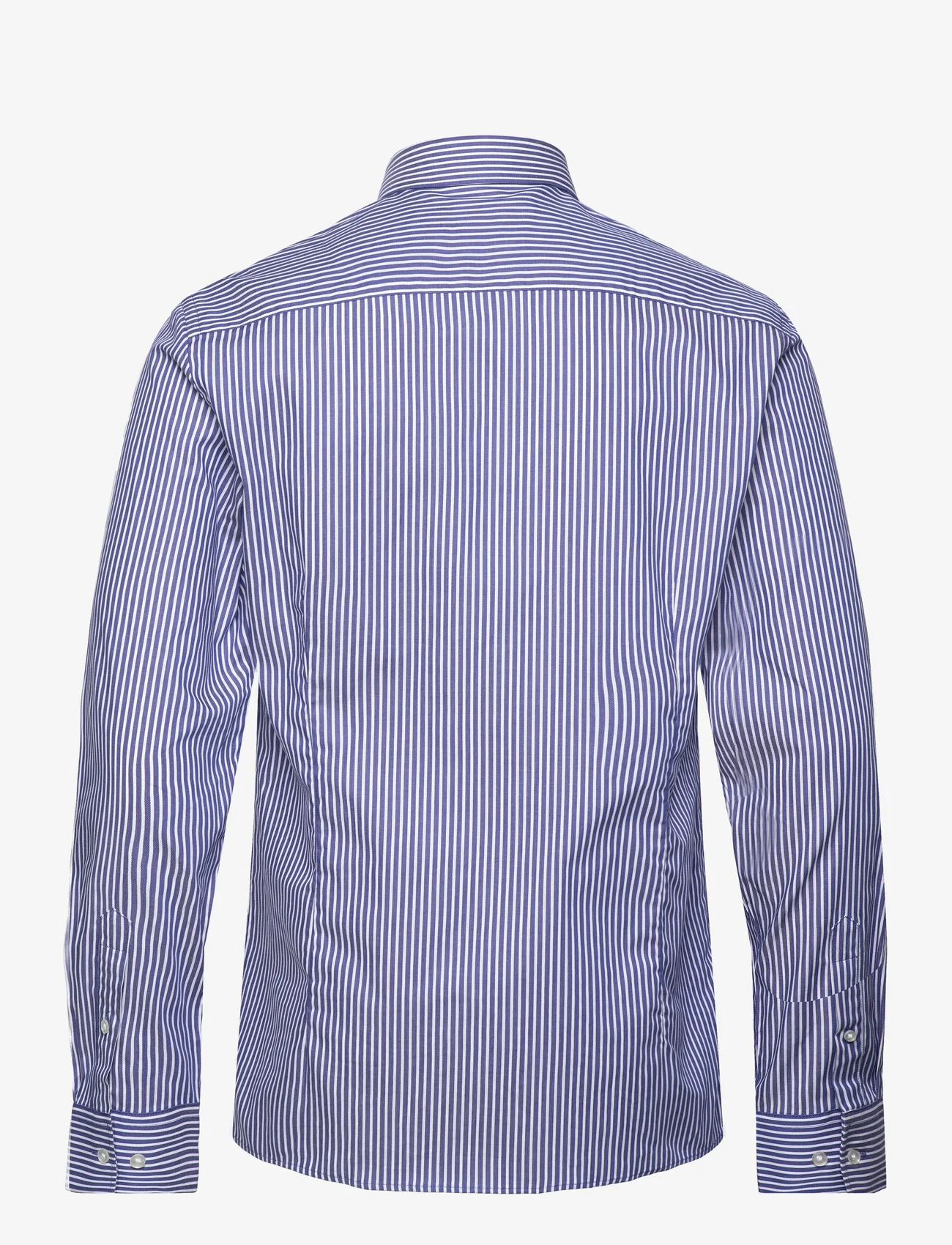 Bruun & Stengade - BS Bradshaw Slim Fit Shirt - lietišķā stila krekli - dark blue/white - 1