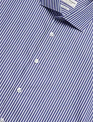 Bruun & Stengade - BS Bradshaw Slim Fit Shirt - lietišķā stila krekli - dark blue/white - 5