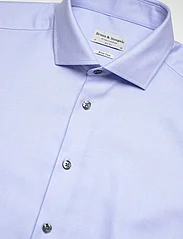 Bruun & Stengade - BS Fitzgerald Slim Fit Shirt - muodolliset kauluspaidat - light blue - 4