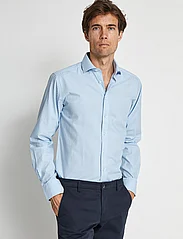 Bruun & Stengade - BS Moss Slim Fit Shirt - pohjoismainen tyyli - light blue/white - 3