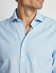 Bruun & Stengade - BS Moss Slim Fit Shirt - pohjoismainen tyyli - light blue/white - 5