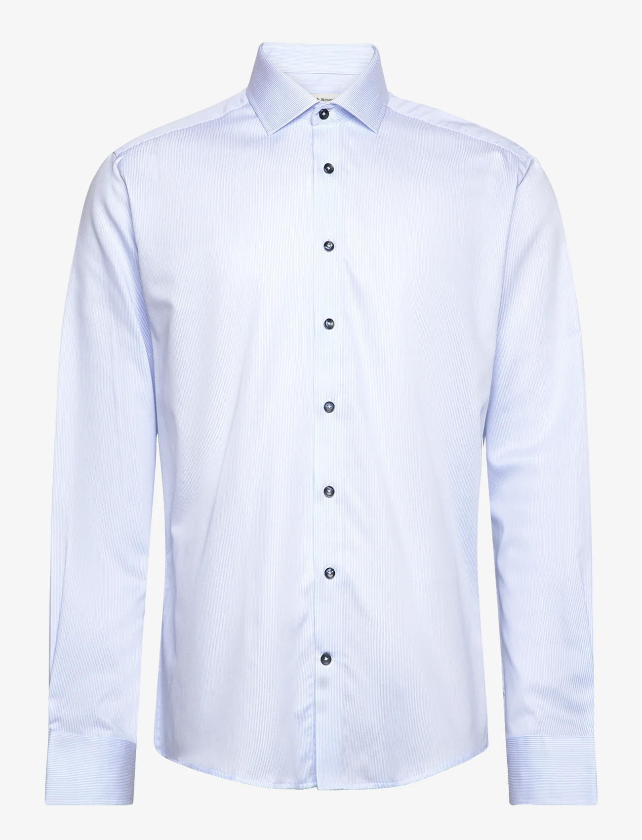 Bruun & Stengade - BS Woodson Slim Fit Shirt - muodolliset kauluspaidat - light blue/white - 0