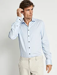 Bruun & Stengade - BS Woodson Slim Fit Shirt - muodolliset kauluspaidat - light blue/white - 2