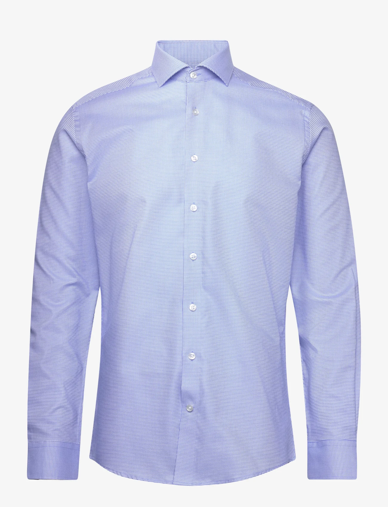 Bruun & Stengade - BS Young Slim Fit Shirt - dalykinio stiliaus marškiniai - blue - 0