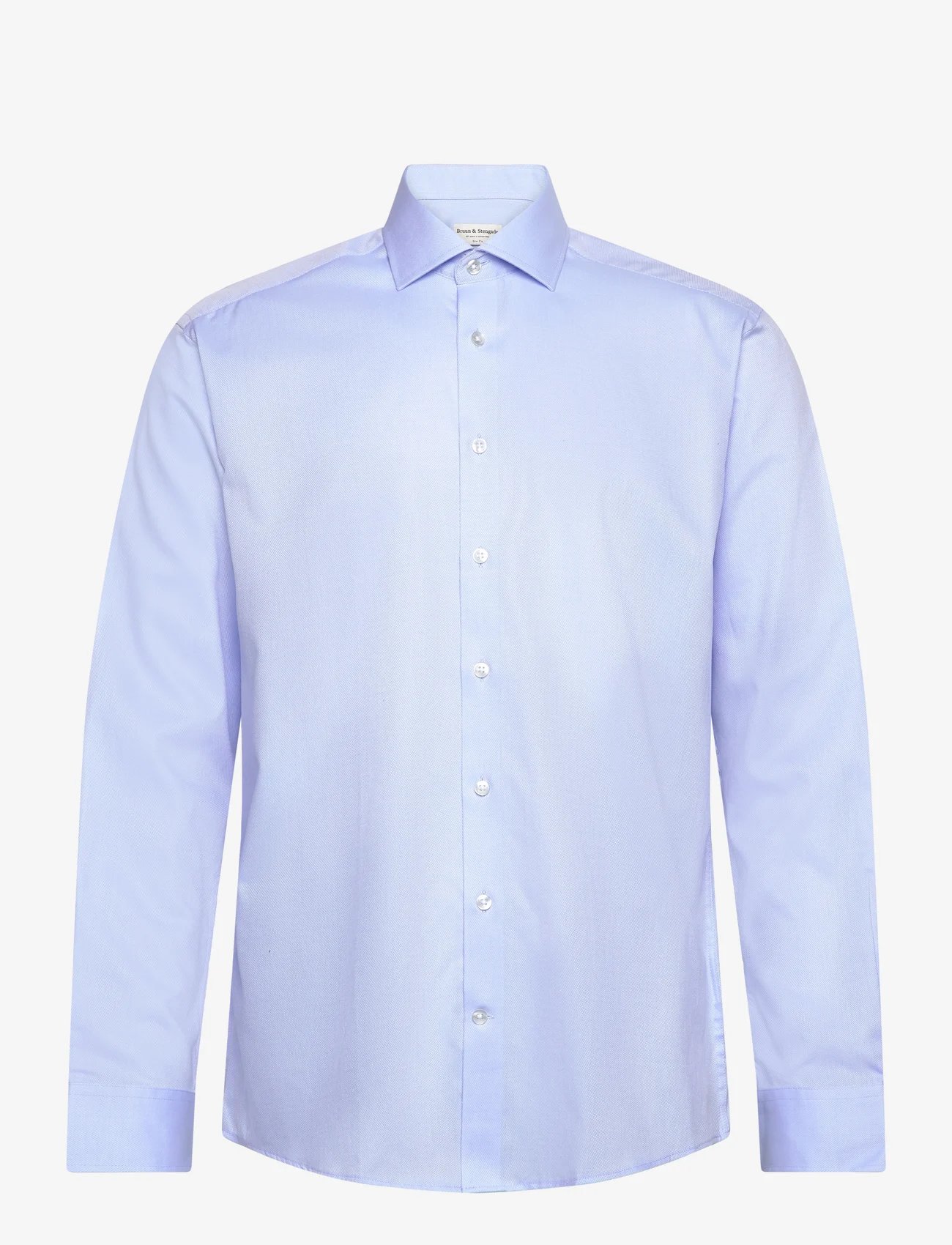 Bruun & Stengade - BS Jackson Slim Fit Shirt - dalykinio stiliaus marškiniai - light blue - 0