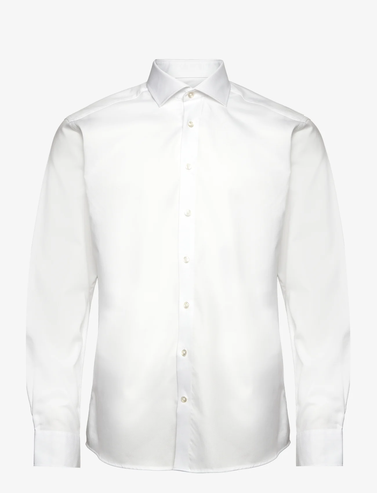 Bruun & Stengade - BS Reed Slim Fit Shirt - lietišķā stila krekli - white - 0