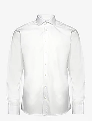 Bruun & Stengade - BS Reed Slim Fit Shirt - muodolliset kauluspaidat - white - 0