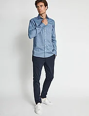 Bruun & Stengade - BS Gronkowski Modern Fit Shirt - muodolliset kauluspaidat - blue - 4
