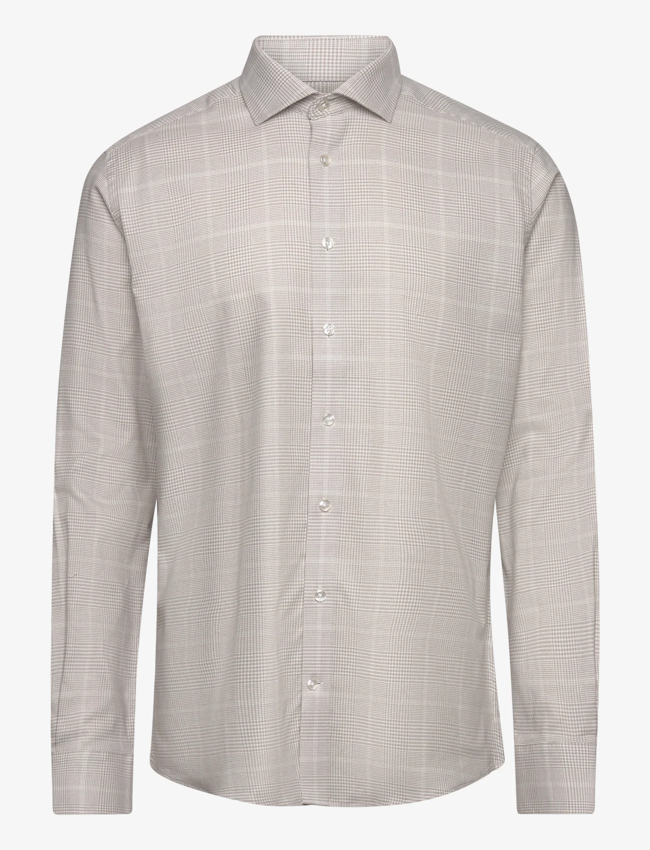 Bruun & Stengade - BS Polamalu Modern Fit Shirt - pohjoismainen tyyli - sand - 1