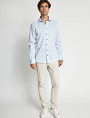 Bruun & Stengade - BS Seau Modern Fit Shirt - lietišķā stila krekli - light blue/white - 4