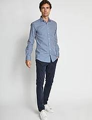 Bruun & Stengade - BS Terry Modern Fit Shirt - muodolliset kauluspaidat - dark blue/white - 4