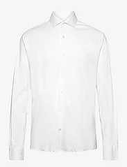 Bruun & Stengade - BS Rice Slim Fit Shirt - muodolliset kauluspaidat - white - 0